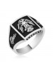 Gümüş Çift Başlı Kartal Erkek Yüzük