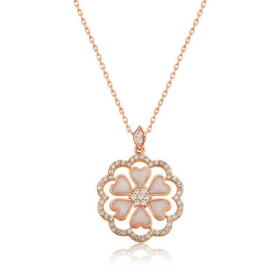 Gümüş Kalp Çiçek Bayan Kolye satın al Gümüş Kalp Çiçek Bayan Kolye