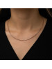 Gümüş Omega Choker Zincir