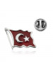 Gümüş Türk Bayrağı Rozet